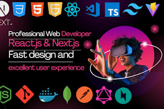 web development modern websites apps with reactjs nextjs fast secure design