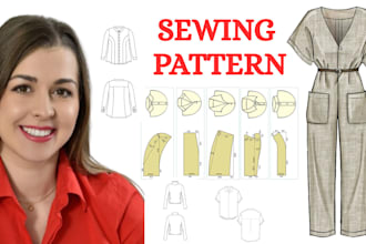 provide expert sewing pattern grading and fashion design