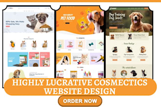 build pet shopify store animal dog cat pet care website pet dropshipping website