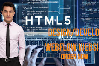 design or develop webflow website, figma to webflow, webflow expert