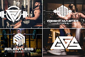 do trendy fitness , gym, health and sports logo design