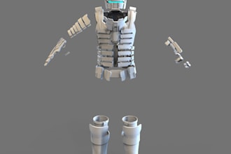 design 3d full knight armor for wearable cosplay amor