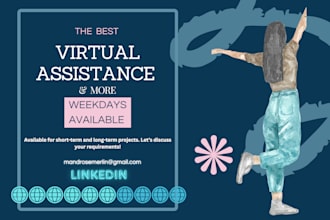 provide data entry telecalling and virtual assistance tasks