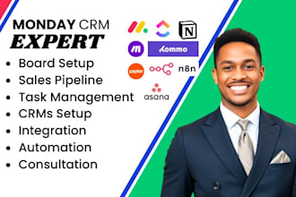setup, customize and automate your monday crm, monday board monday expert