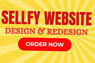 design sellfy website create sellfy design and redesign shopify wix