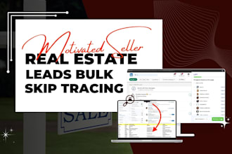generate motivated seller leads bulk skip tracing real estate leads for realtors