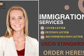 draft immigration petition, cover letter for eb2 niw,e2,eb1,eb2,o1,f1,l1 visa