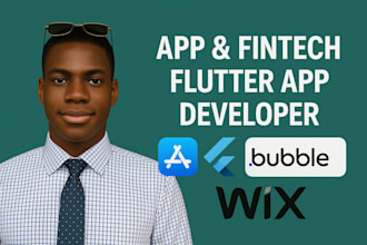 develop fintech or business mobile app using flutter with clean UI fast