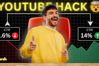 design high CTR youtube thumbnails that drive views fast