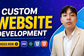 do website development as full stack developer PHP laravel developer react js