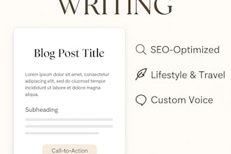 write a high quality lifestyle, travel, or productivity blog post