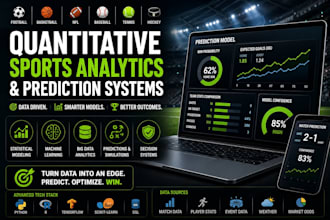 build quantitative sports analytics and prediction systems