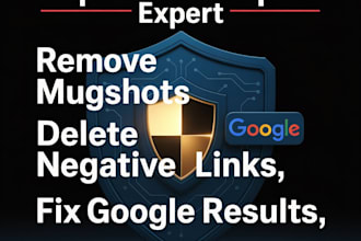 permanently remove mugshots articles news cases delete negative links in google