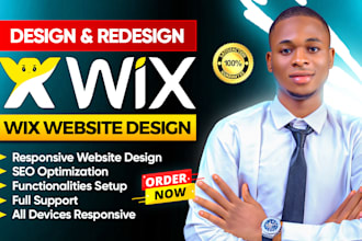 design redesign wix website, develop wix website for your business
