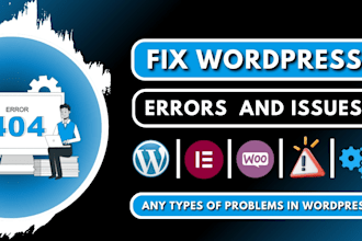 fix wordpress, woocommerce, elementor pro, website issues, bugs, errors, setup