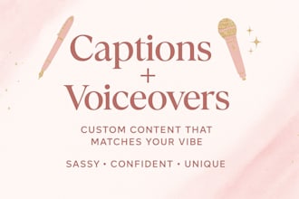 write spicy instagram caption for your post, and also voiceover for your content