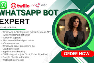 develop whatsapp bot whatsapp api whatsapp automation twilio whatsapp chatbot