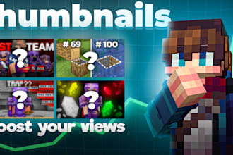 make best minecraft thumbnails for you