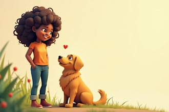 illustrate african american kids and children story books with vibrant art