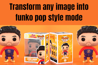 do custom 3d funko pop 3d chibi character  pop art  3d logo for 3d printing