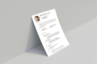 design and redesign professional resumes, cvs, and PDF