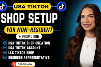 create usa tiktok shop us tiktok account usa tiktok shop business representative