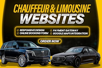 create a fantasy chauffeur, limousine and taxi booking website