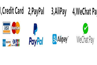 integrate secure payment gateway stripe, paypal, square in your website or app