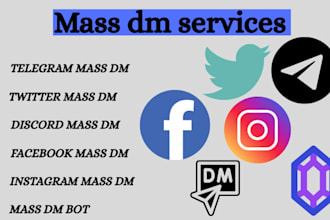 send instagram facebook twitter yt tiktok telegram mass dm to active audience
