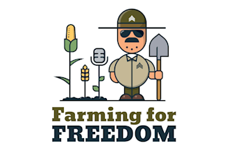 design awesome farming for freedom logo