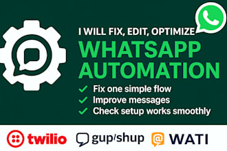fix edit optimize whatsapp flow whatsapp automation whatsap api business whatsap