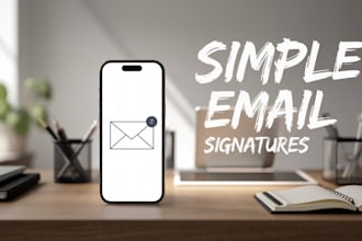 design a professional HTML email signature for your business