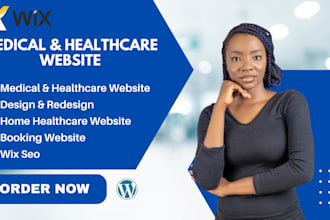 build medical home care doctor dental and healthcare website in wix website