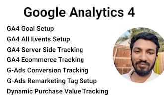 setup google analytics 4,ga4 ecommerce,ads conversion,server side tracking bygtm