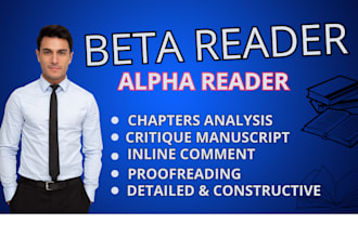 professional beta reader for fiction manuscripts