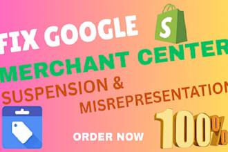 fix google merchant center suspension, misrepresentation, gtin  ,shopping ads