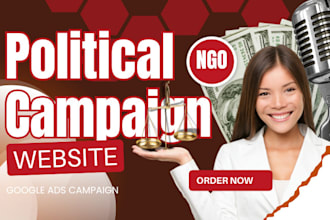 design political campaign website, election website donation wordpress website