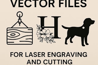 create custom vector files for laser engraving and cutting
