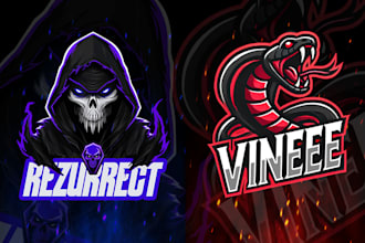 make pro cartoon mascot logo design for gaming and twitch
