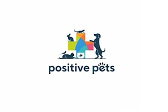 design creative positive pets logo