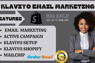 setup klaviyo email marketing flows shopify marketing sales campaign template