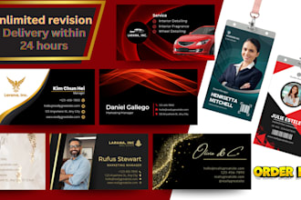create professional business card or name card and id card design