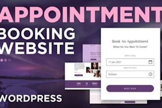 setup  booking system appointment booking, property management website, amelia