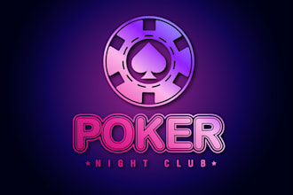 do fantastic poker chip and poker logo any graphics design