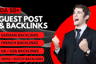 build SEO backlinks from de, fr, us, uk, and more