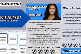 design onlyfans agency website, modeling website, wordpress, management website