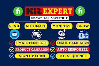 build convertkit funnels, landing page and email automation