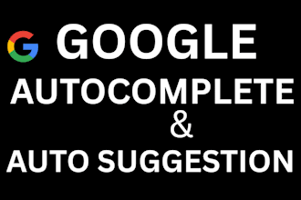 do keyword research, autosuggestion for google autocomplete