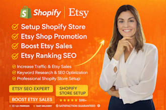 do shopify etsy store promotion etsy sales etsy ranking seo