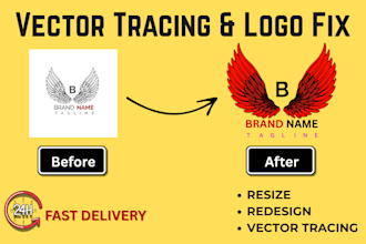 vectorize, redesign, resize, and create transparent pngs of any logo or graphic
